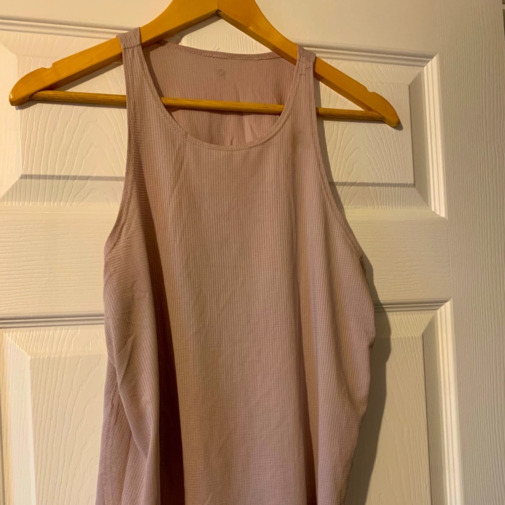 Fabletics cropped swing tank dusty rose med